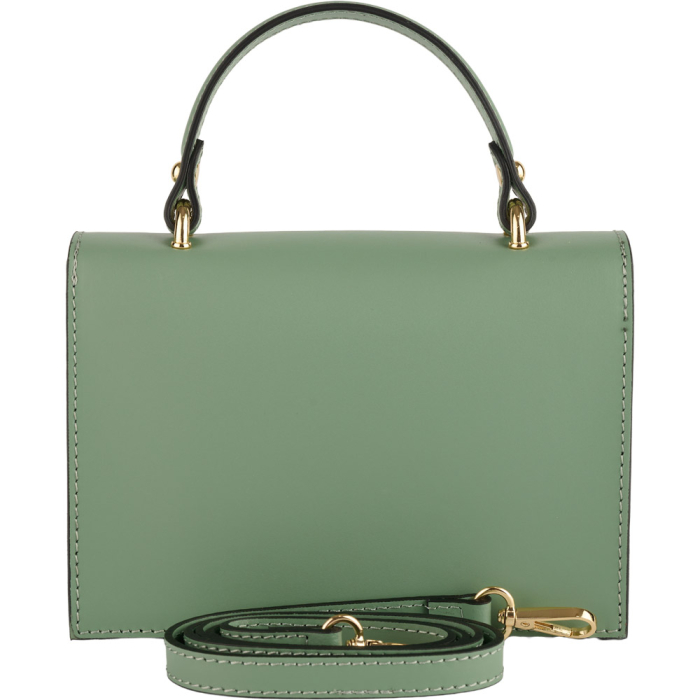 Geanta Grace,din piele 100% naturala verde menta, 8242 [3]