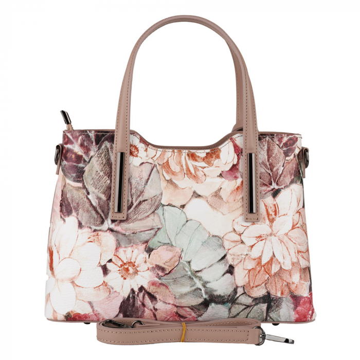 Geantă Yris, din piele naturală taupe 8196 [3]