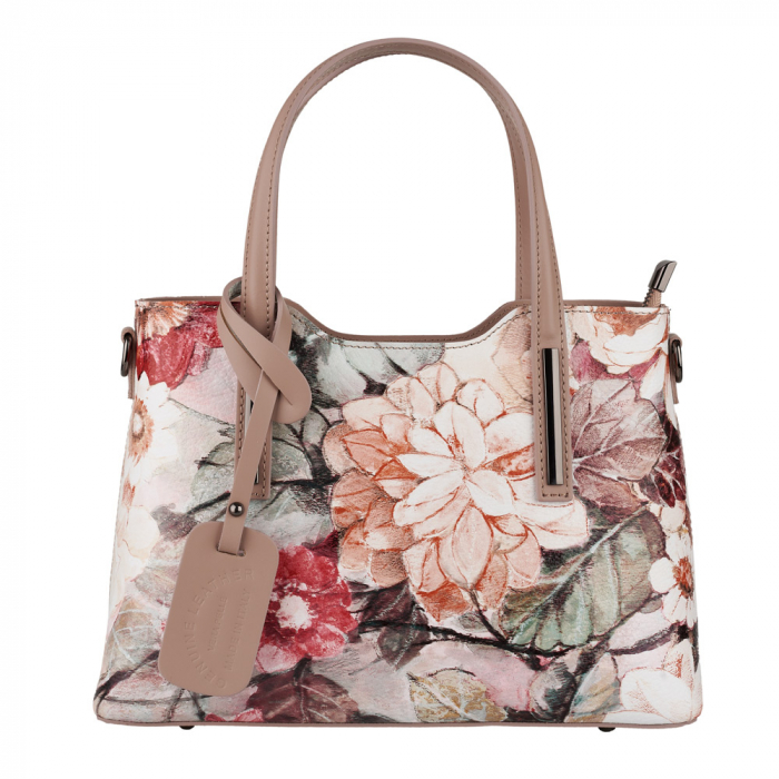 Geantă Yris, din piele naturală taupe 8196 [2]