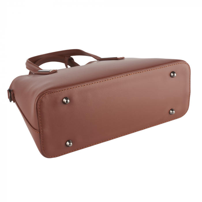 Geantă maro din piele naturală 8021 [4]