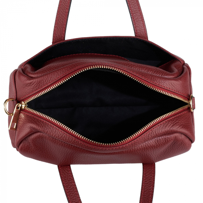 Geantă Harmony, din piele naturală rosu inchis, 8188 [4]