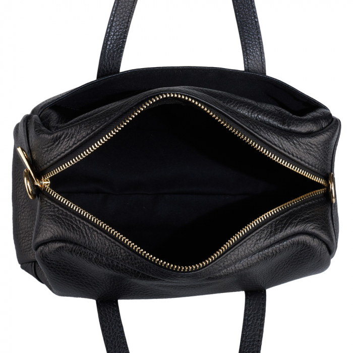 Geantă Harmony, din piele naturală neagra, 8188 [4]