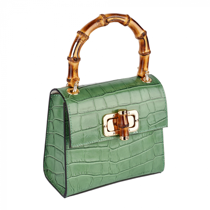 Geanta Hermosa,dinpiele naturala olive,8204 [2]