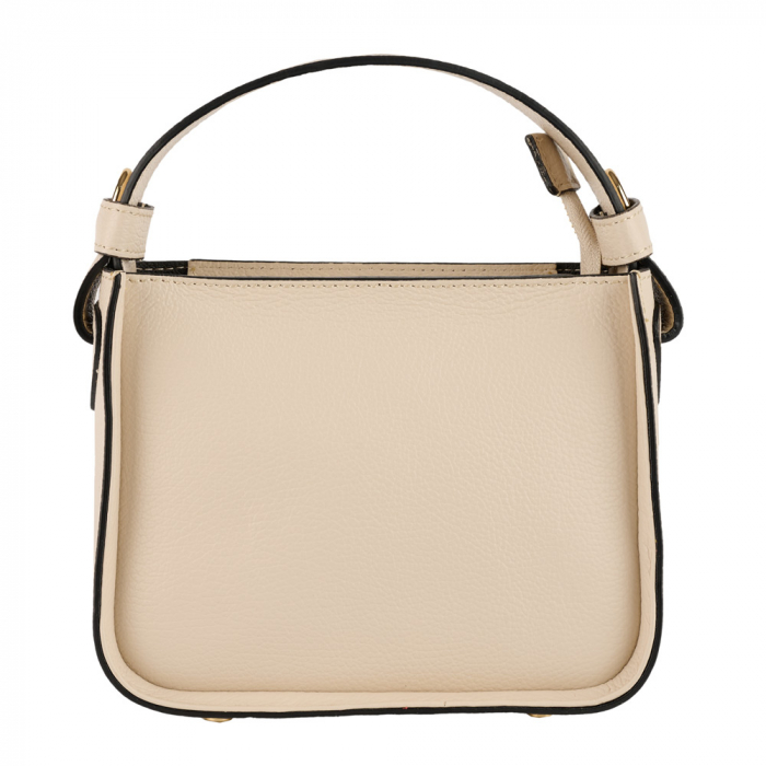 Geantă Indira, de mana ,de umar sau crossbody piele naturala crem 8225 [2]