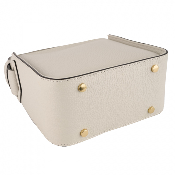 Geantă Indira, de mana ,de umar sau crossbody piele naturala gris deschis 8225 [4]