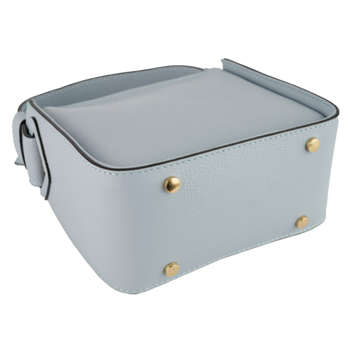 Geantă Indira, de mana ,de umar sau crossbody piele naturala bleo celeste [4]
