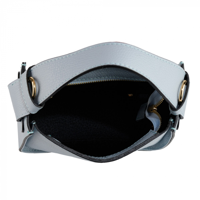 Geantă Indira, de mana ,de umar sau crossbody piele naturala bleo celeste [5]
