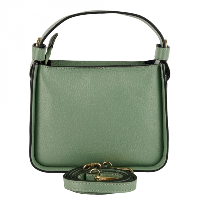 Geantă Indira, de mana ,de umar sau crossbody piele naturala menta [3]