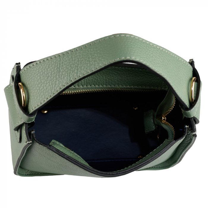 Geantă Indira, de mana ,de umar sau crossbody piele naturala menta [5]