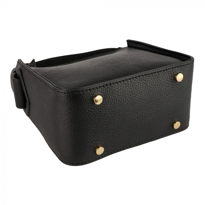 Geantă Indira, de mana ,de umar sau crossbody piele naturala negru 8225 [4]