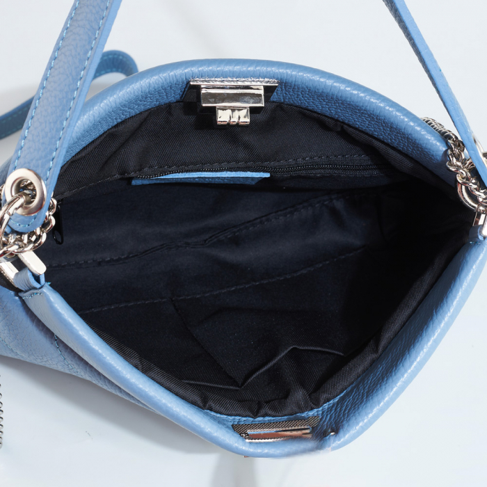 Geanta Inna, albastru deschis din piele naturala 8122 [4]