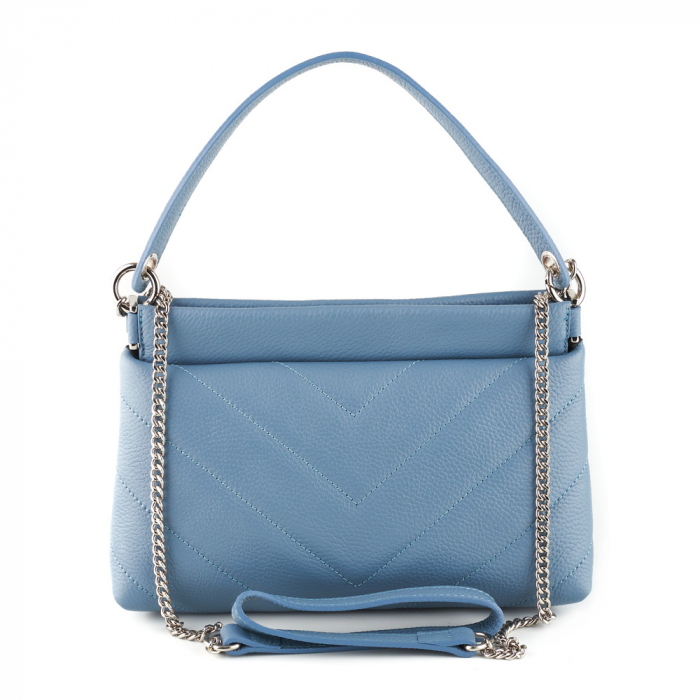 Geanta Inna, albastru deschis din piele naturala 8122 [3]