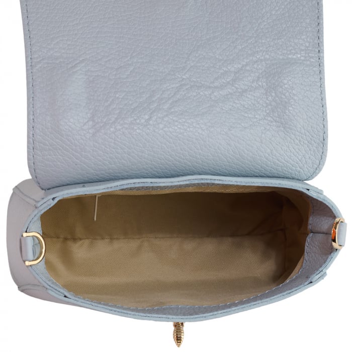 Geanta Irene,de mana sau tip crossbody din piele naturala bleu 8212 [4]