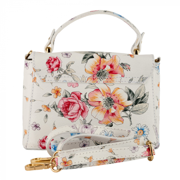 Geanta Irene,din piele naturala multicolor, imprimeu floral 8212 [3]