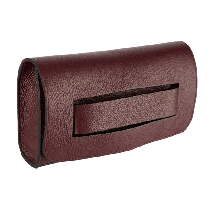 Geanta Isolde din piele naturala bordo 8216 [3]