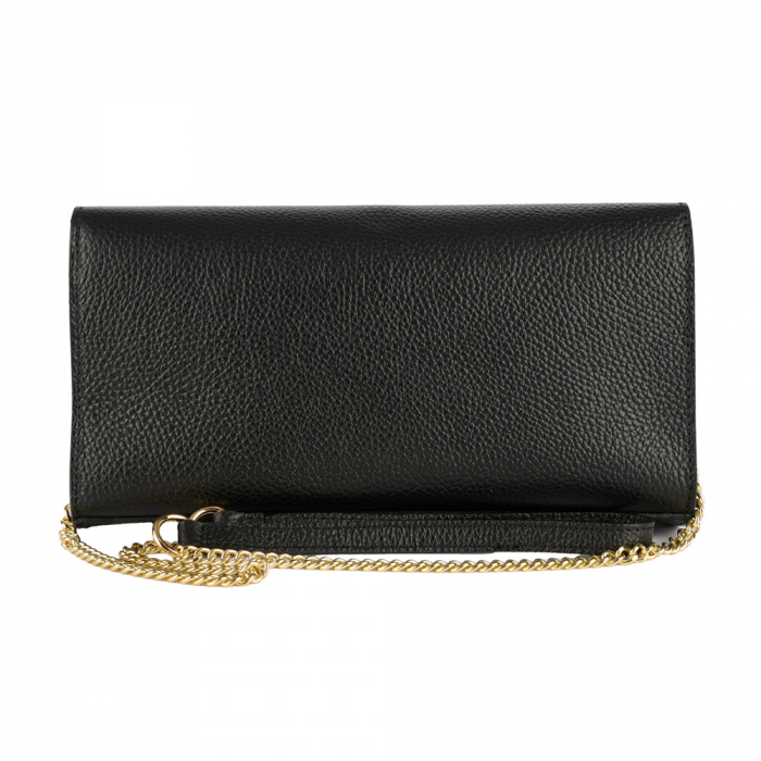 Geanta Isolde din piele naturala neagra 8216 [3]