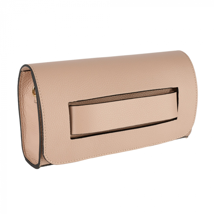 Geanta Isolde din piele naturala nude 8216 [3]