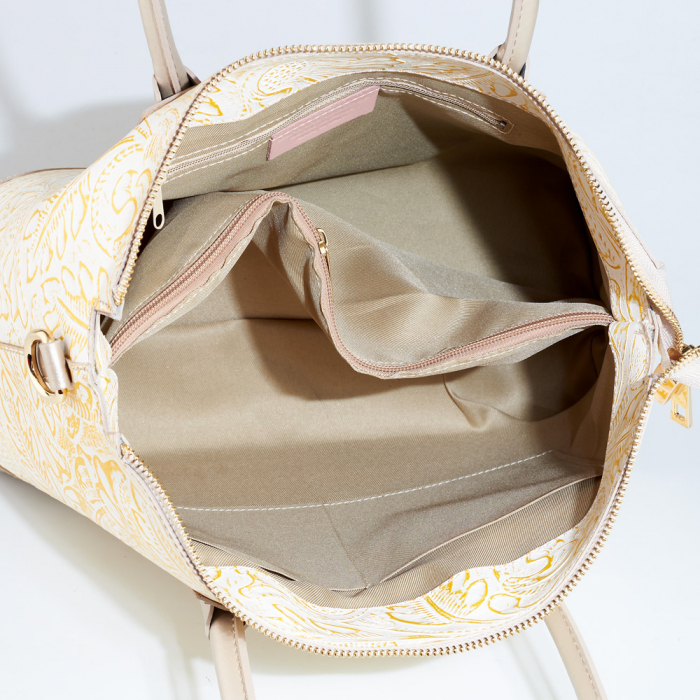 Geanta Jade, aurie din piele naturala cu elemente florale 8123 [5]