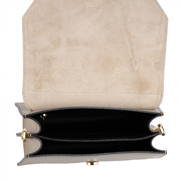 Geanta Jaya,nude,din piele naturala fina 8220 [5]