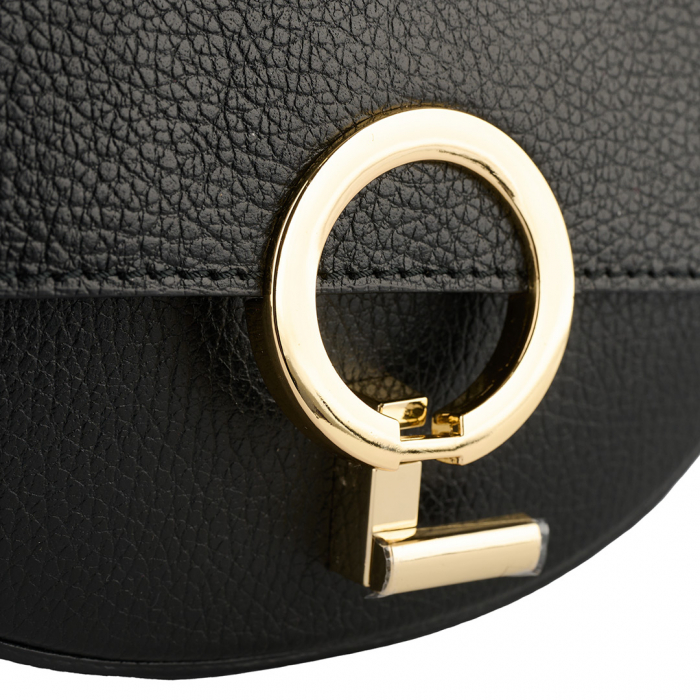 Geanta June,de mana sau tip crossbody din piele naturala negru 8224 [4]
