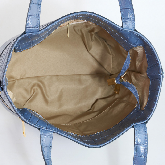 Geanta Kristal, albastra din piele naturala, 8124 [5]