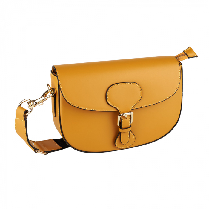 Geantă Laryssa, piele naturala galben mustar, 8191 [6]