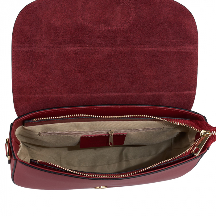 Geantă Laryssa, piele naturala rosu inchis, 8191 [5]