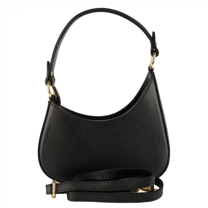 Geanta Leila din piele 100% naturala,negru 8235 [3]
