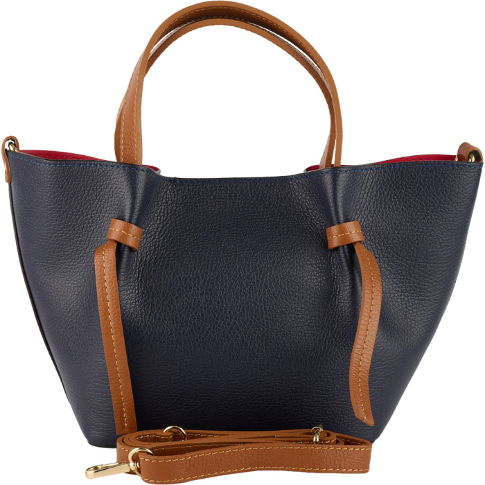 Geantă Maple, piele 100% naturala, bleumarin,8241 [3]