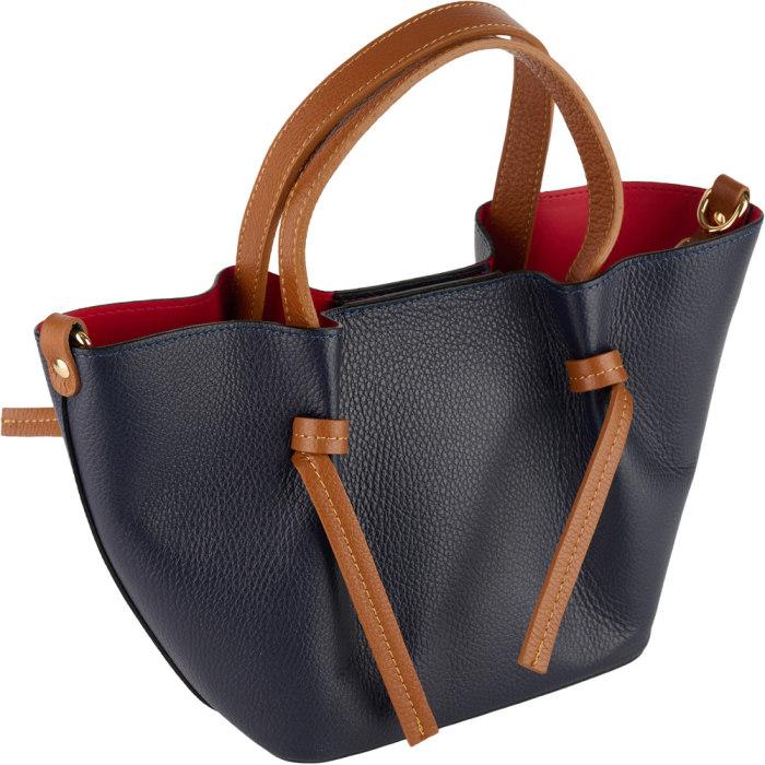 Geantă Maple, piele 100% naturala, bleumarin,8241 [1]