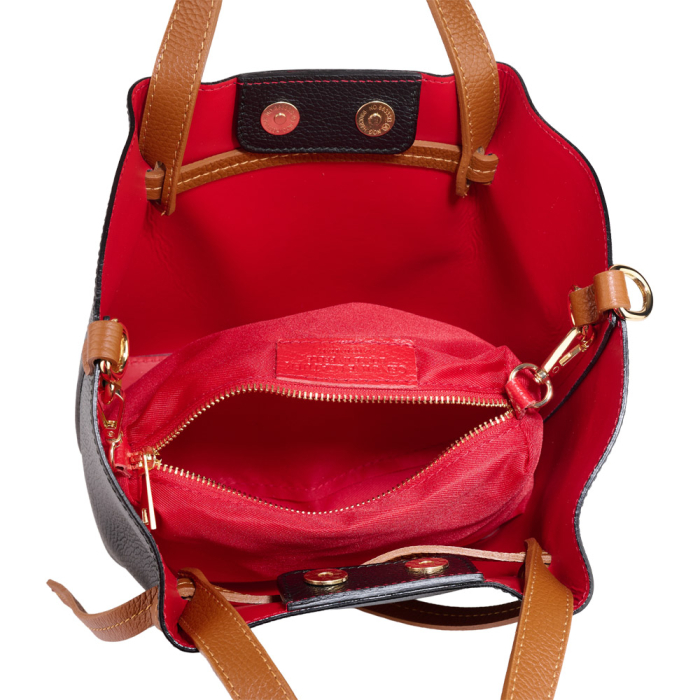 Geantă Maple, piele 100% naturala, negru,8241 [5]