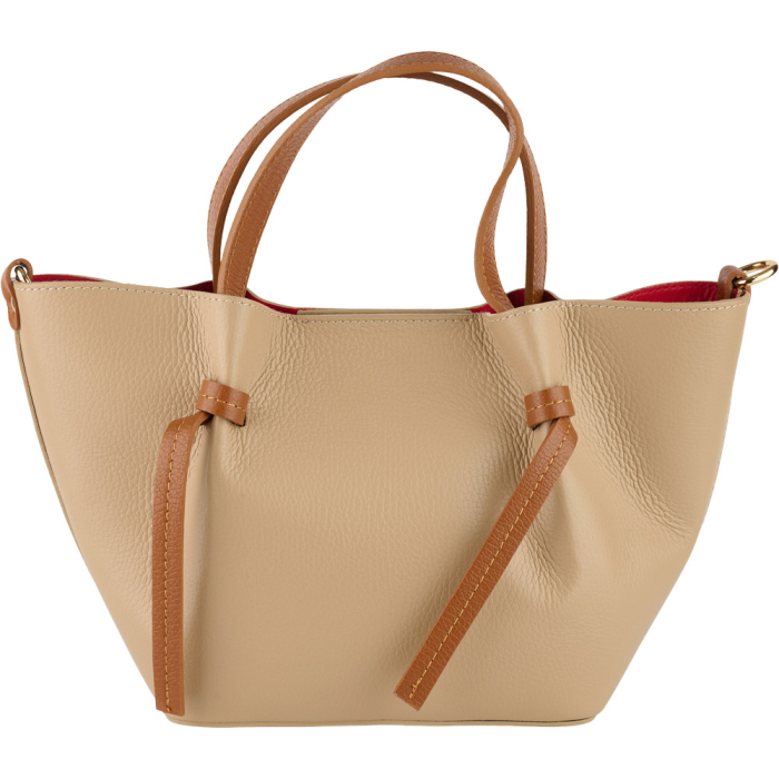 Geantă Maple, piele 100% naturala, taupe deschis,8241 [2]