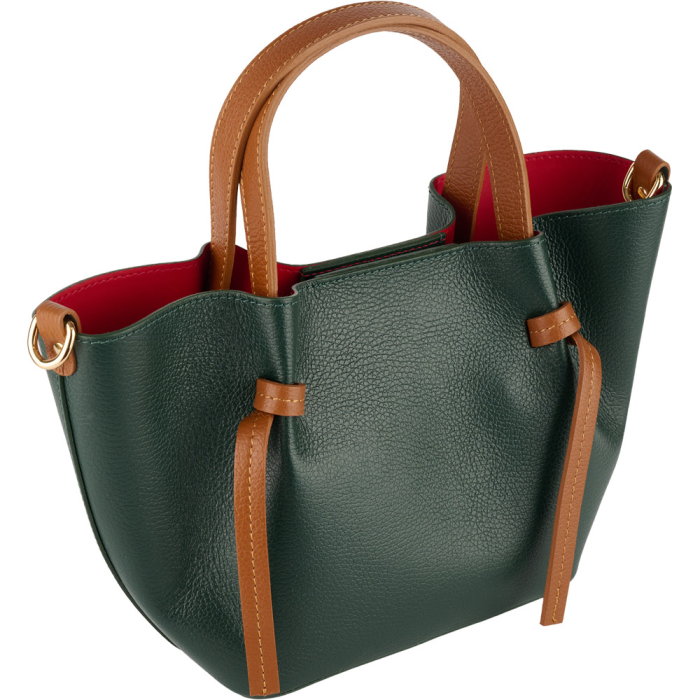 Geantă Maple, piele 100% naturala, verde inchis,8241 [1]