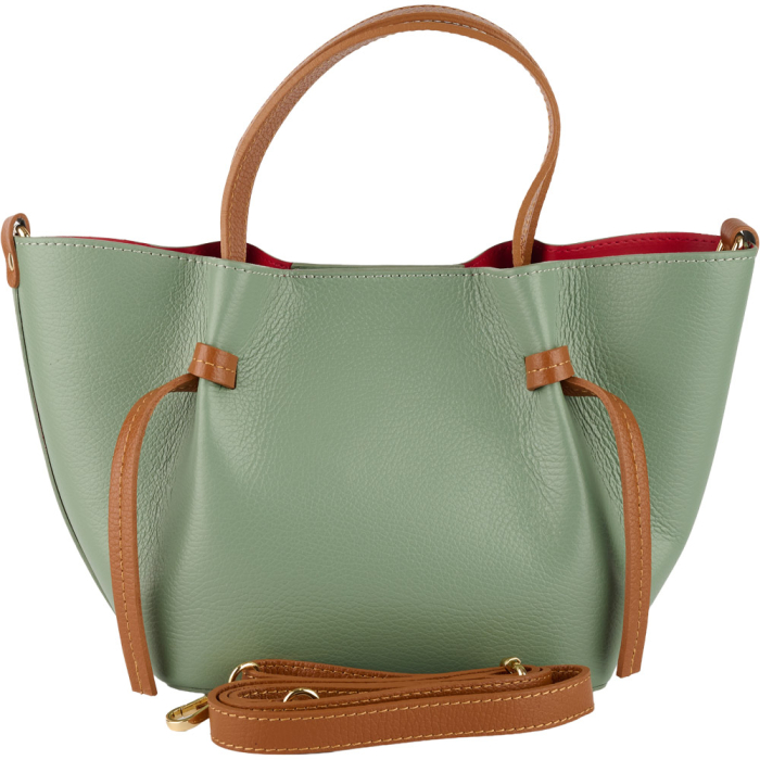 Geantă Maple, piele 100% naturala, verde menta,8241 [3]