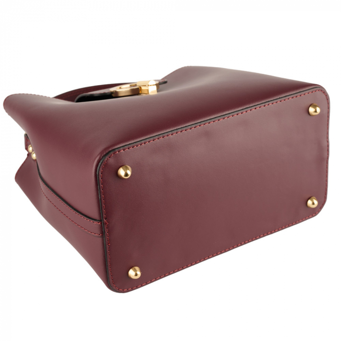 Geantă Megan, piele 100% naturala, bordo , 8237 [4]