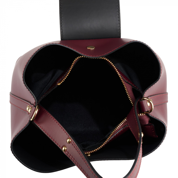 Geantă Megan, piele 100% naturala, bordo , 8237 [5]