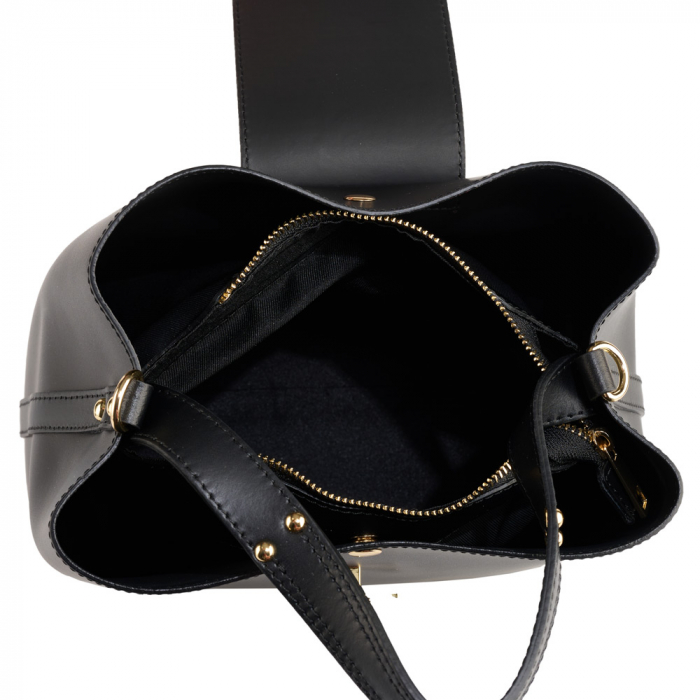Geantă Megan, piele 100% naturala, negru , 8237 [5]