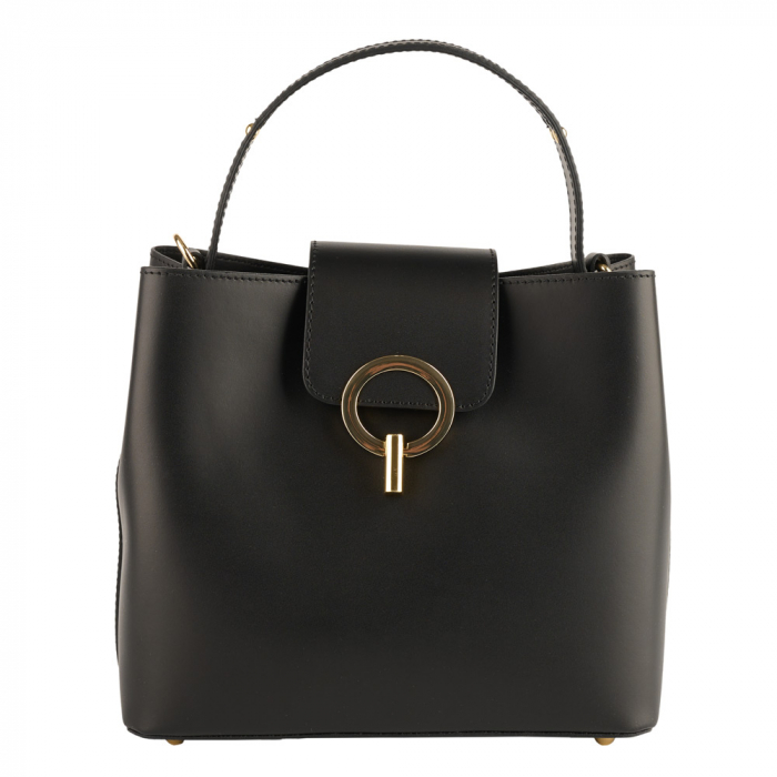 Geantă Megan, piele 100% naturala, negru , 8237 [2]