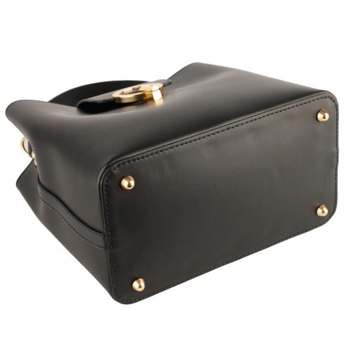 Geantă Megan, piele 100% naturala, negru , 8237 [4]
