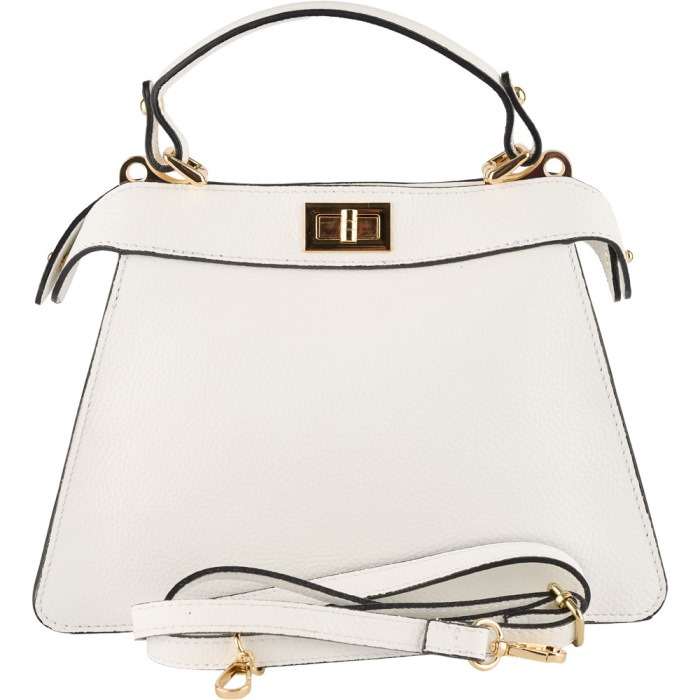 Geanta Nerina din piele 100% naturala,8250 alb [3]