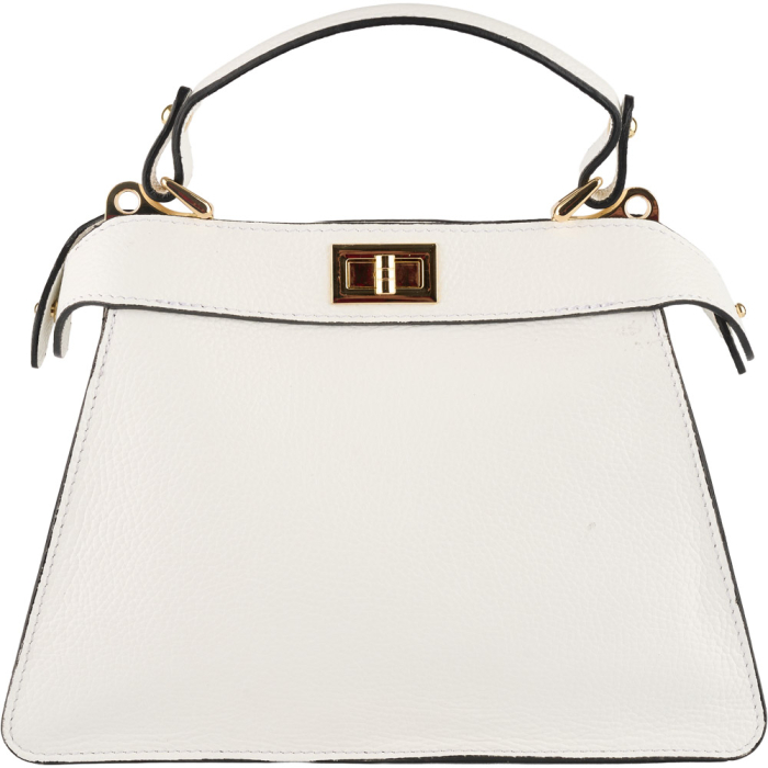 Geanta Nerina din piele 100% naturala,8250 alb [2]