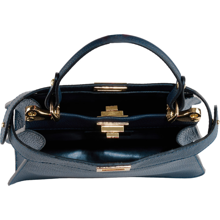 Geanta Nerina din piele 100% naturala,8250 bleumarin [5]