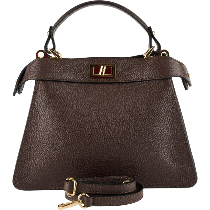 Geanta Nerina din piele 100% naturala,8250 maro ciocolata [3]