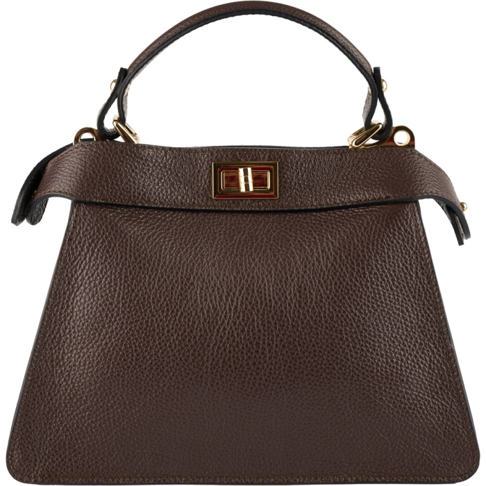 Geanta Nerina din piele 100% naturala,8250 maro ciocolata [2]