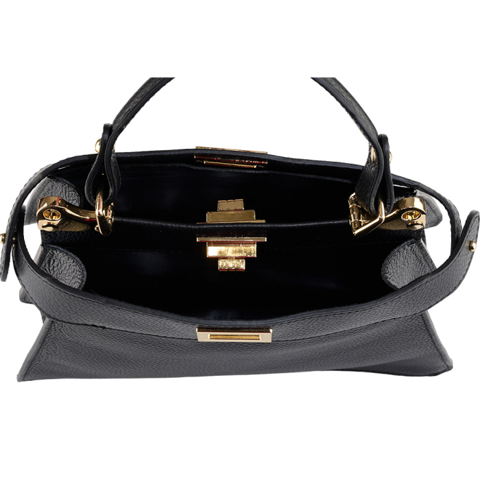 Geanta Nerina din piele 100% naturala,8250 negru [5]