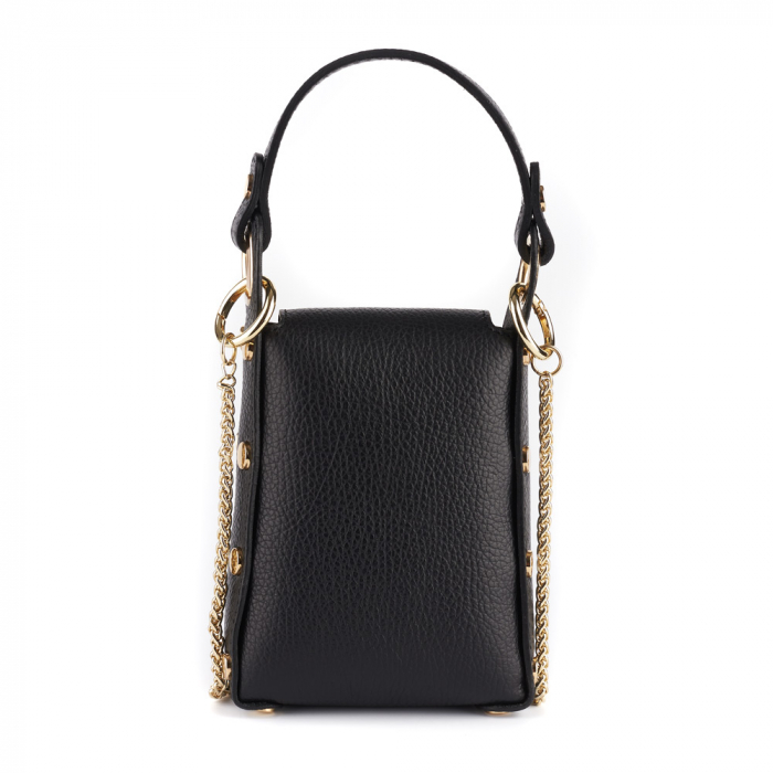 Gentută Sybella, crossbody piele neagra 8206 [3]