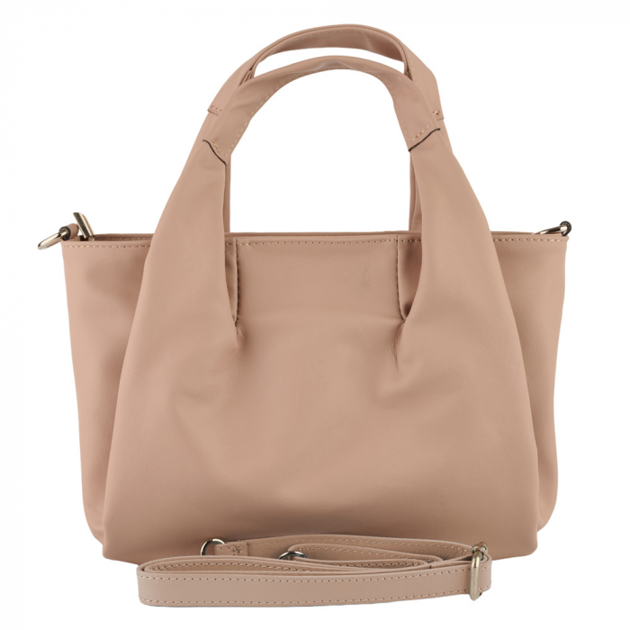 Geantă Perla, piele 100% naturala, nude , 8238 [3]
