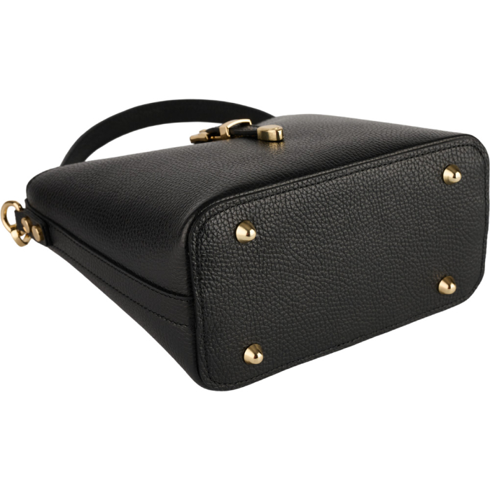 Geanta Rossella din piele 100% naturala ,negru,8251 [4]