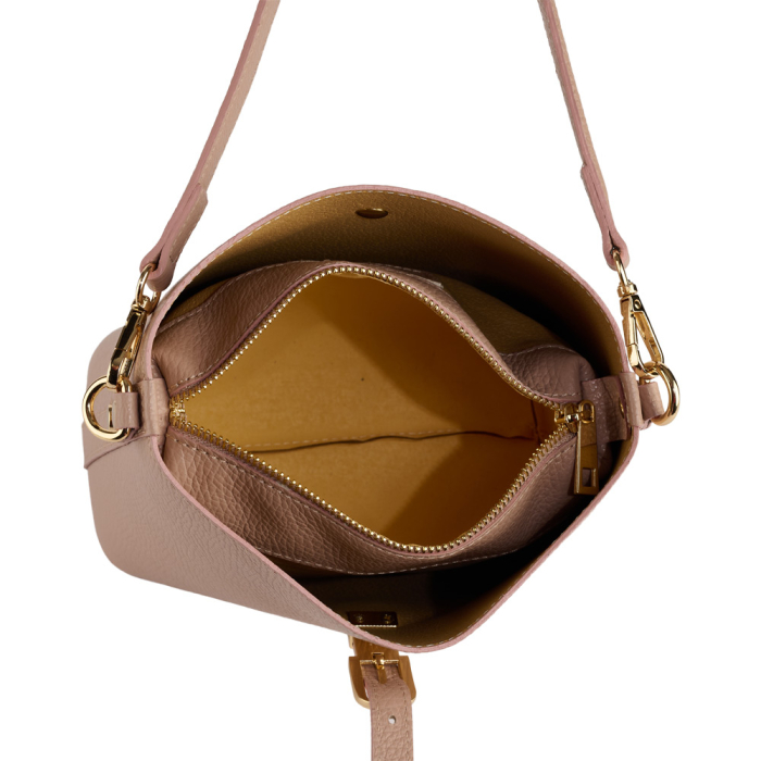 Geanta Rossella din piele 100% naturala nude,8251 [5]