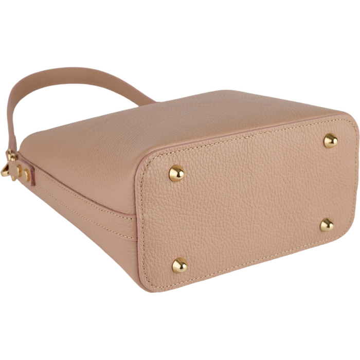 Geanta Rossella din piele 100% naturala nude,8251 [4]